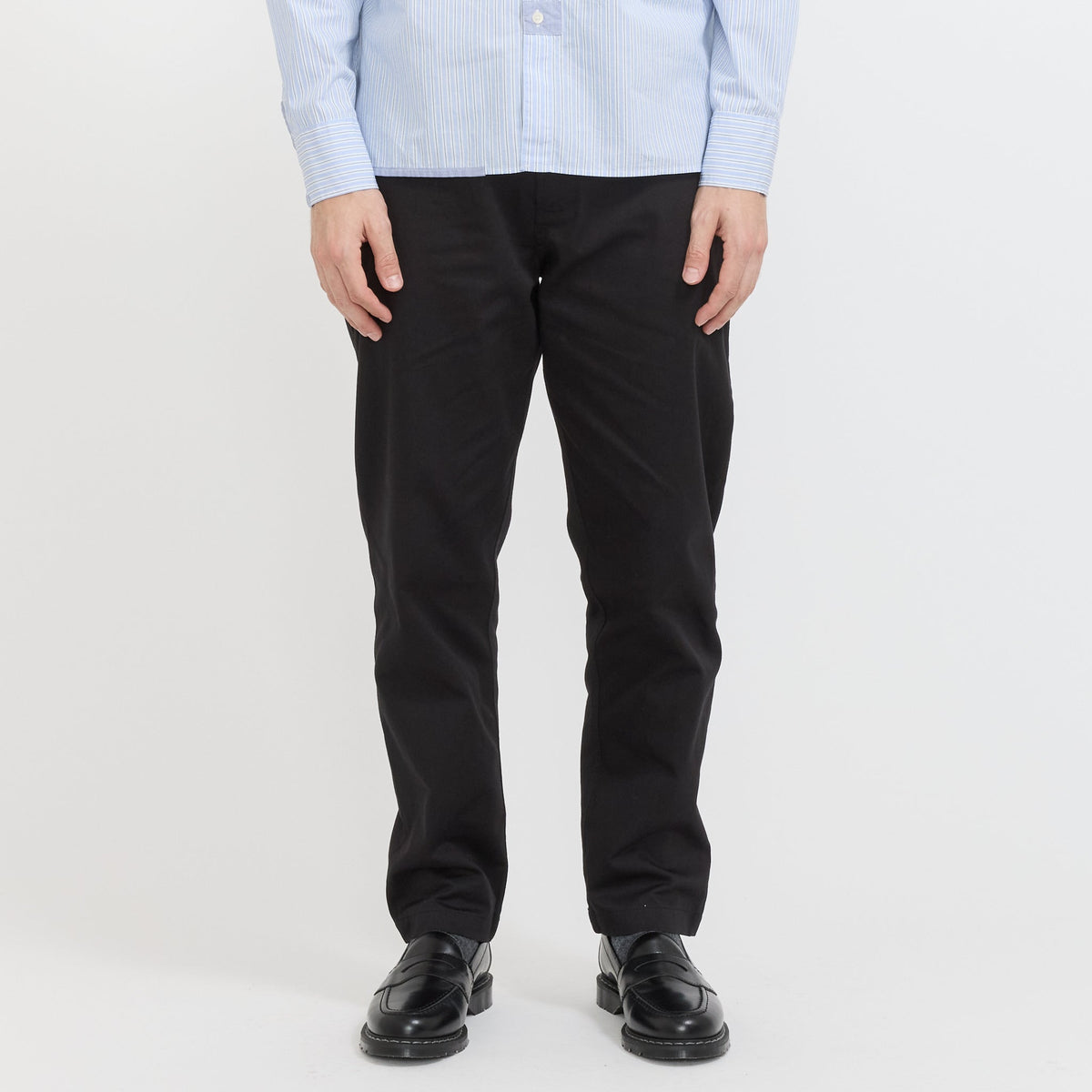 Pantalón chino militar de sarga - Negro