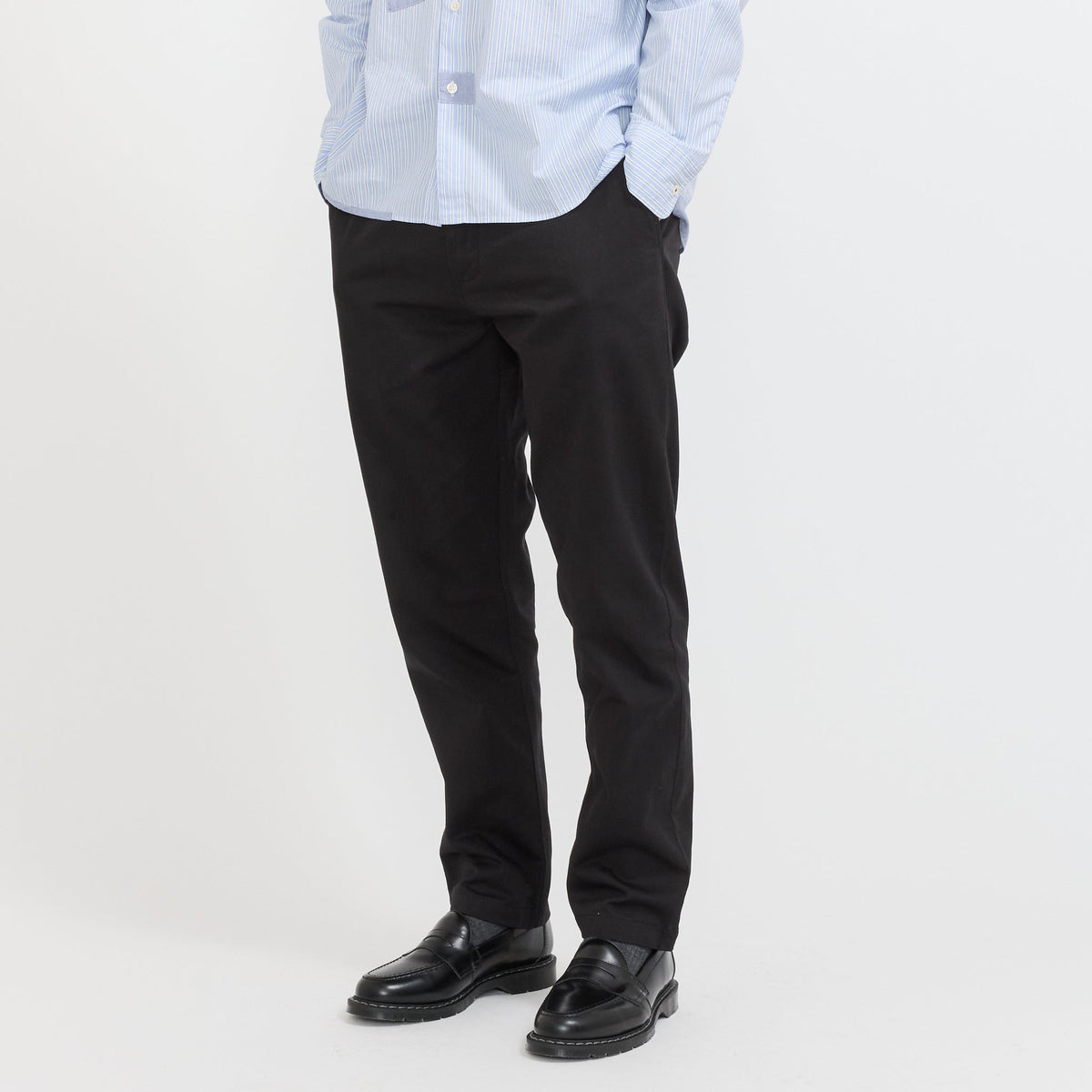 Pantalón chino militar de sarga - Negro