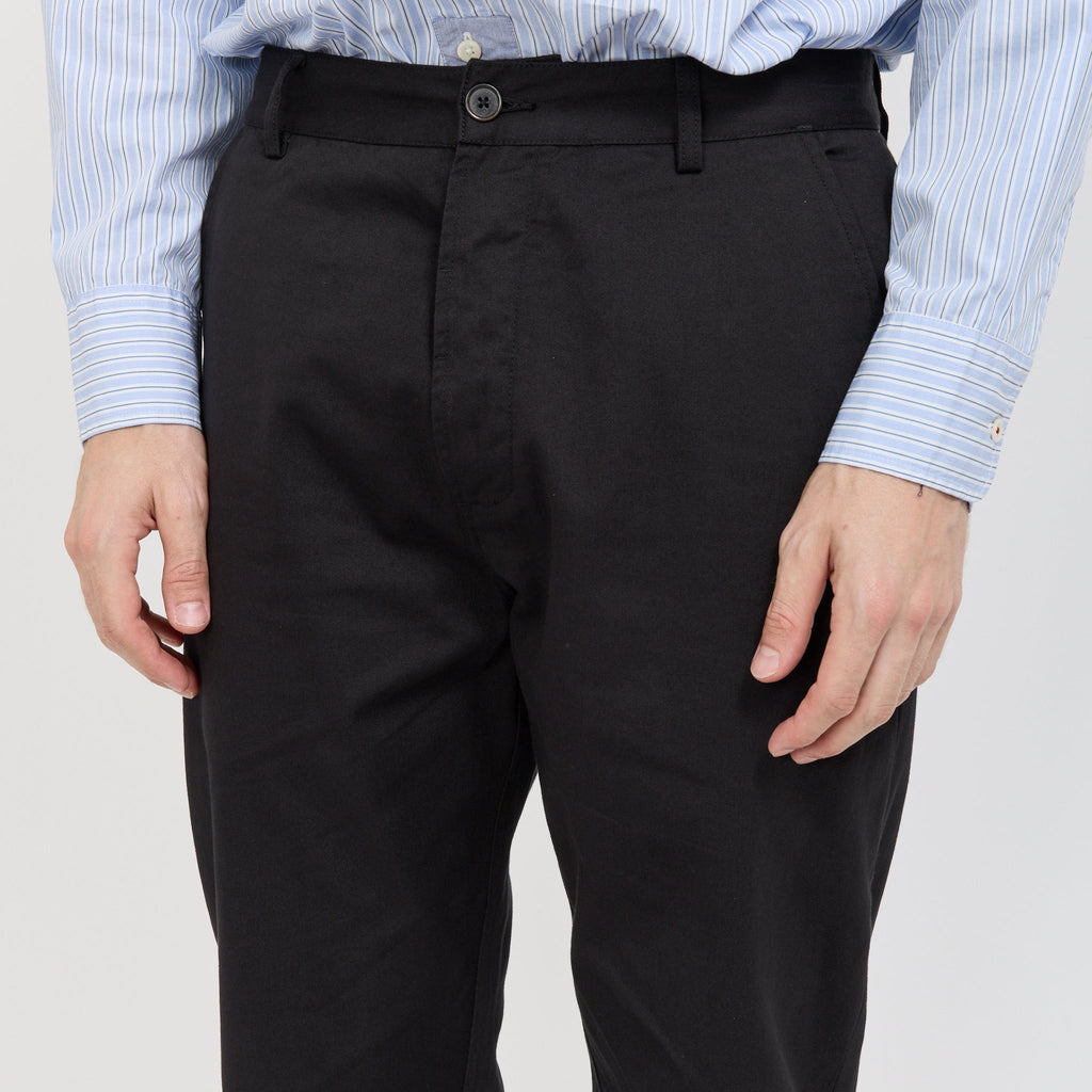 Pantalón chino militar de sarga - Negro