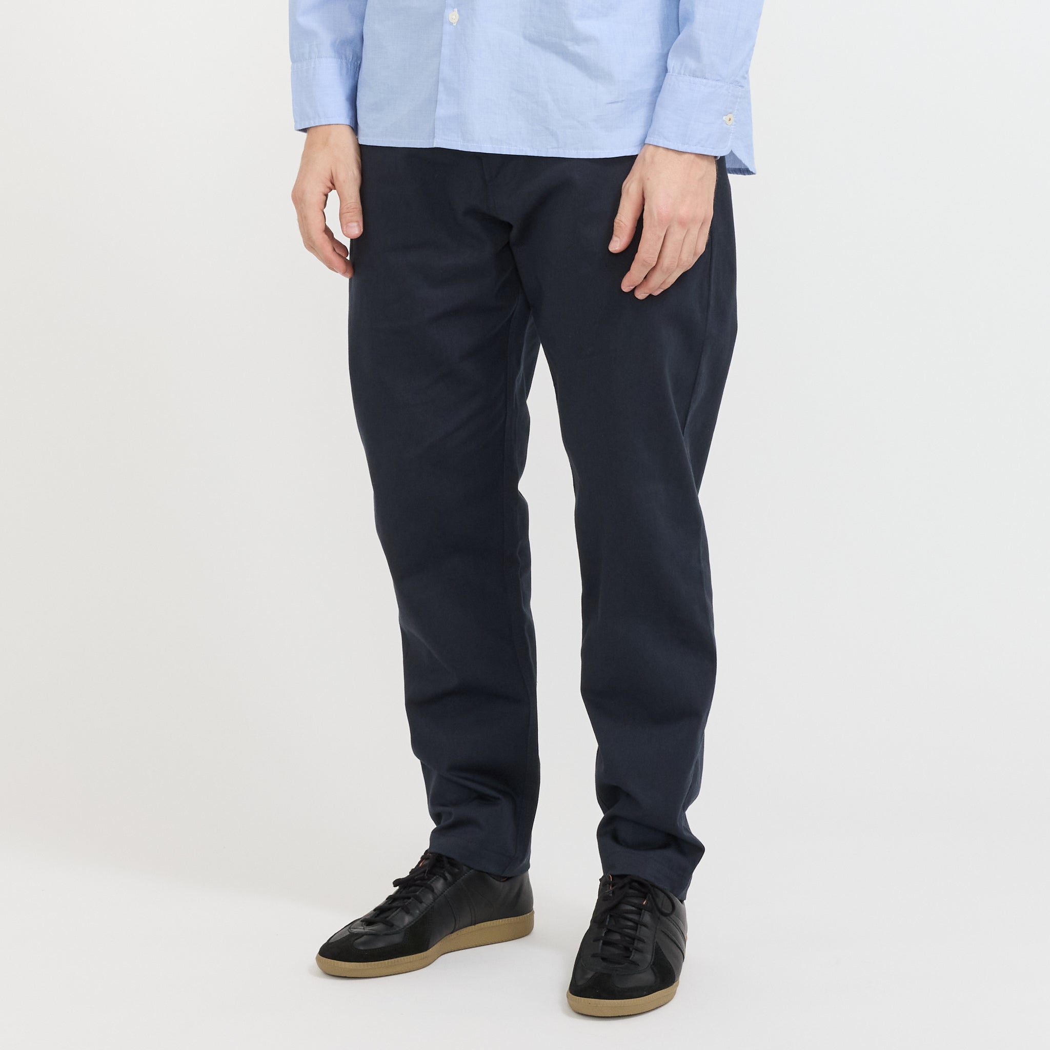 Pantalón chino militar de sarga - Azul marino