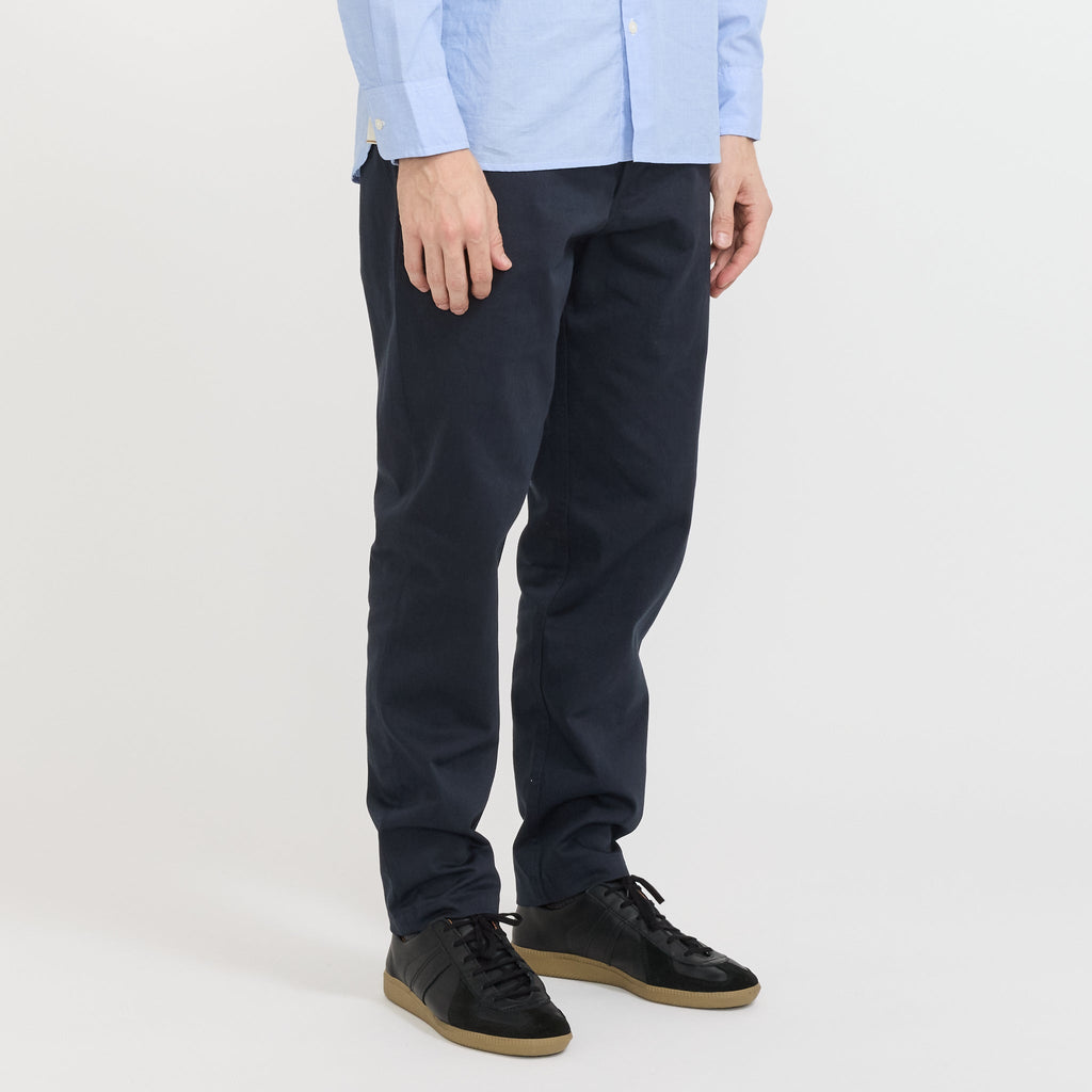Pantalón chino militar de sarga - Azul marino