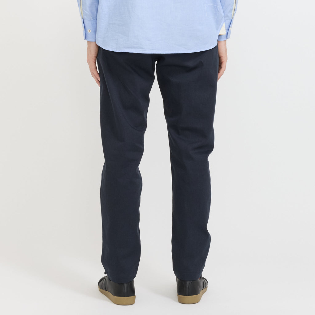 Pantalón chino militar de sarga - Azul marino