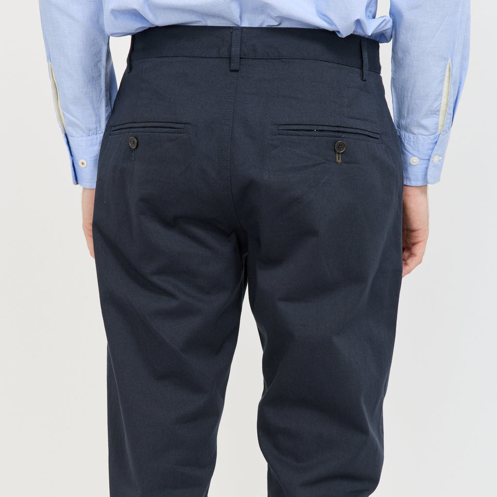 Pantalón chino militar de sarga - Azul marino