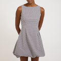 Minivestido Bobbie de cuadros vichy - Negro y blanco