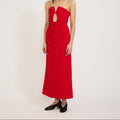 Vestido Zoe con corpiño - Rojo